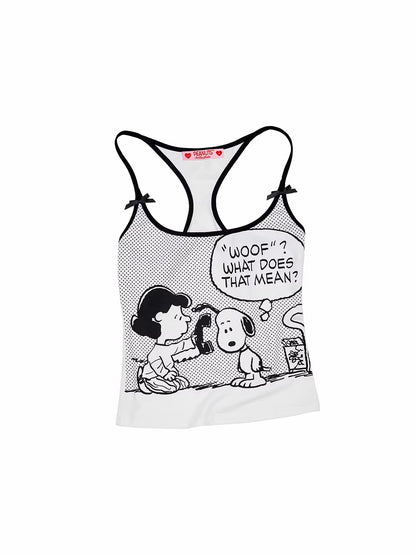 Snoopy Printed Tank Top