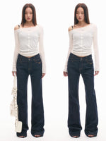 +5CM N2 Smiling Straight Denim Pants