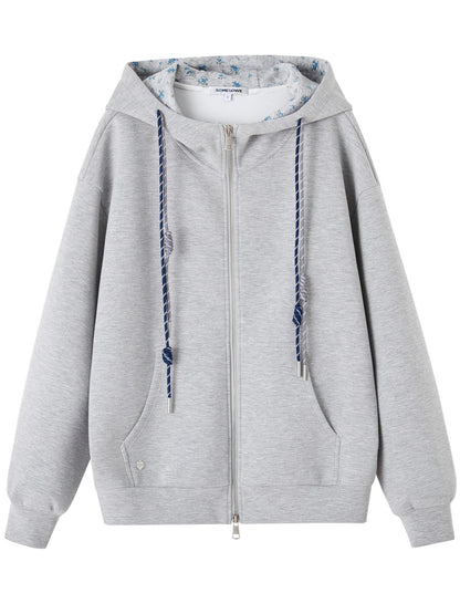 Colorblock Drawstring Hoodie
