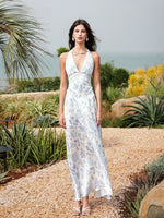 Verdant Halter Maxi Dress
