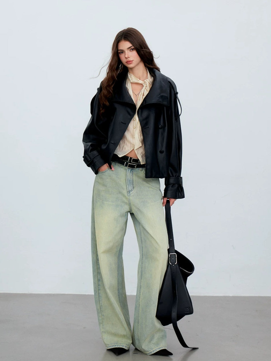 Ribbon Tie V-Neck Blouse