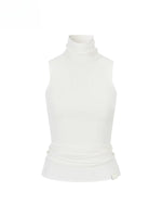 High Neck Sleeveless Knit Top