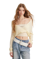 Cross Strap Knit Set