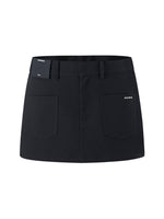 Wool Fold - structure Low-waist Pencil Skirt