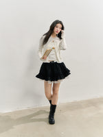 Black Retro Tiered Skirt