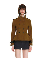 Vintage Double Breasted Suede Jacket