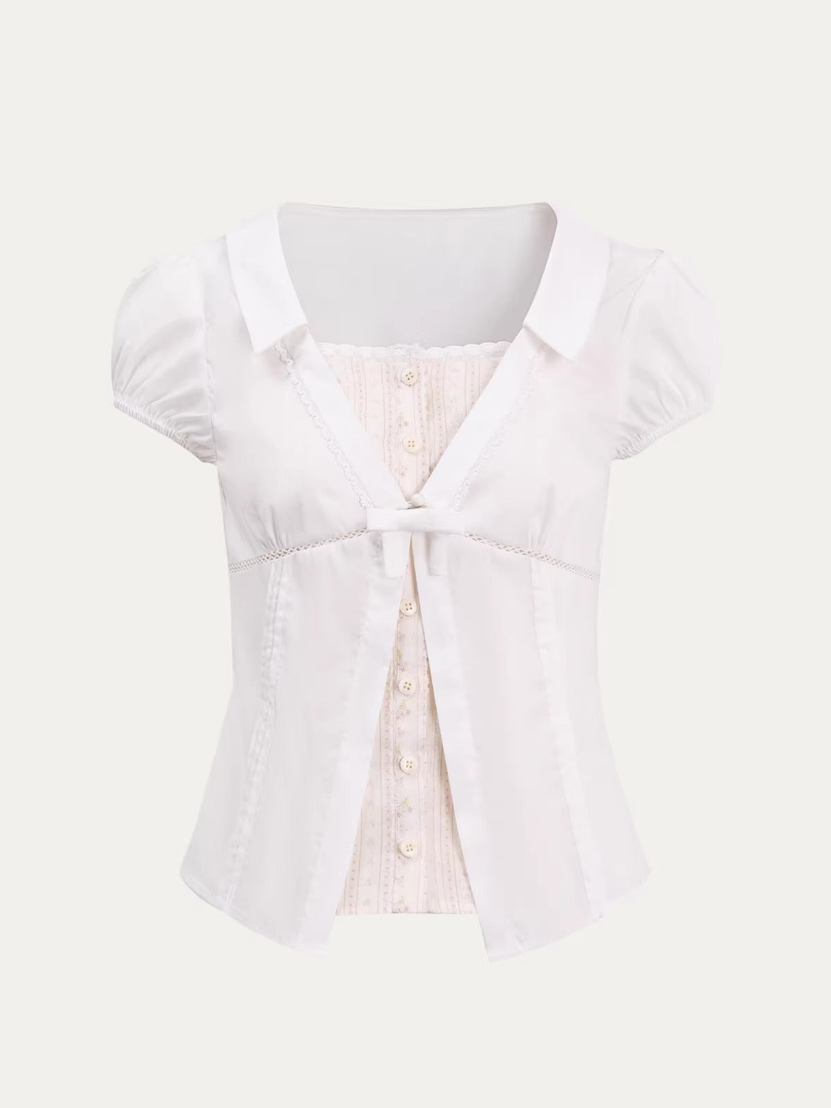 Floral Plaid Shirt Top