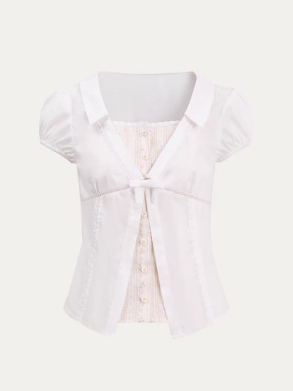 Floral Plaid Shirt Top