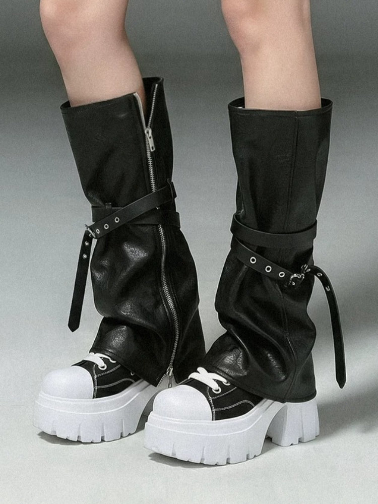 Leather Leg Warmers