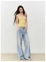Button Lyocell Knit Tank Top