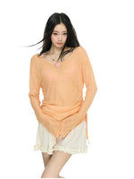 Sheer Knit Cover Top