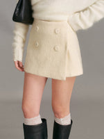 Wool Blend A-Line Skirt