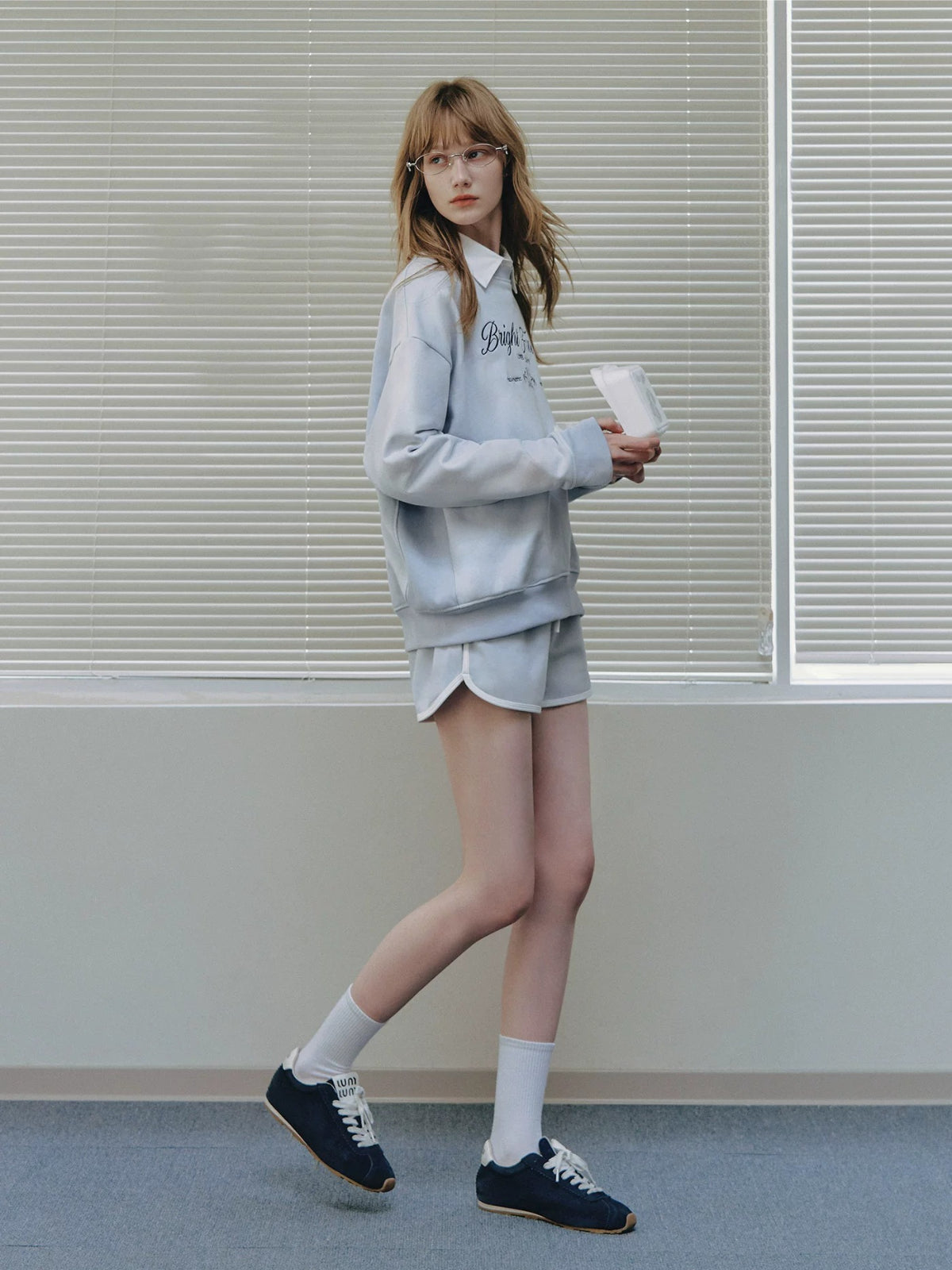 Academy Embroidery Cotton Sweatshirt