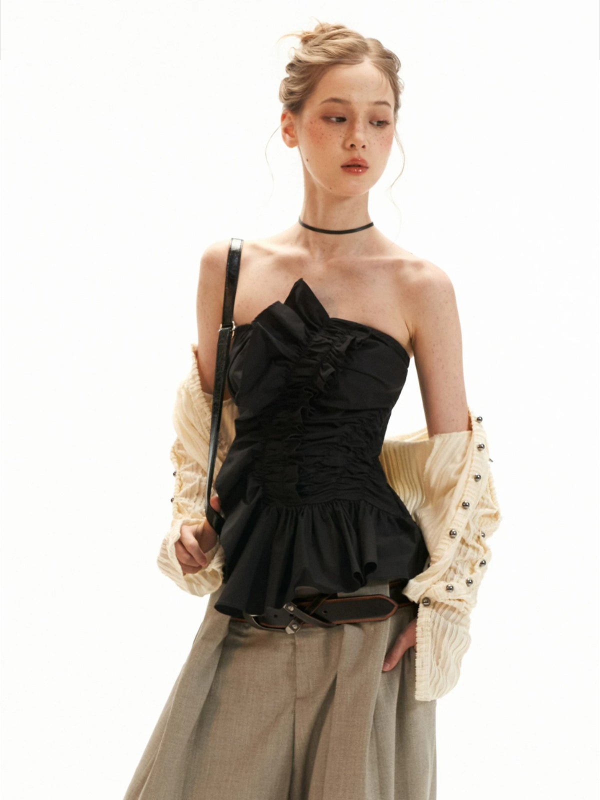 Bustier Cami Flared Top