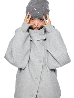 Hooded Wool Blend Jacket