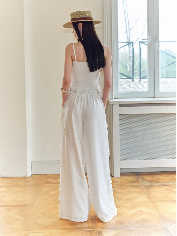 Embroidered Cami Skirt Set