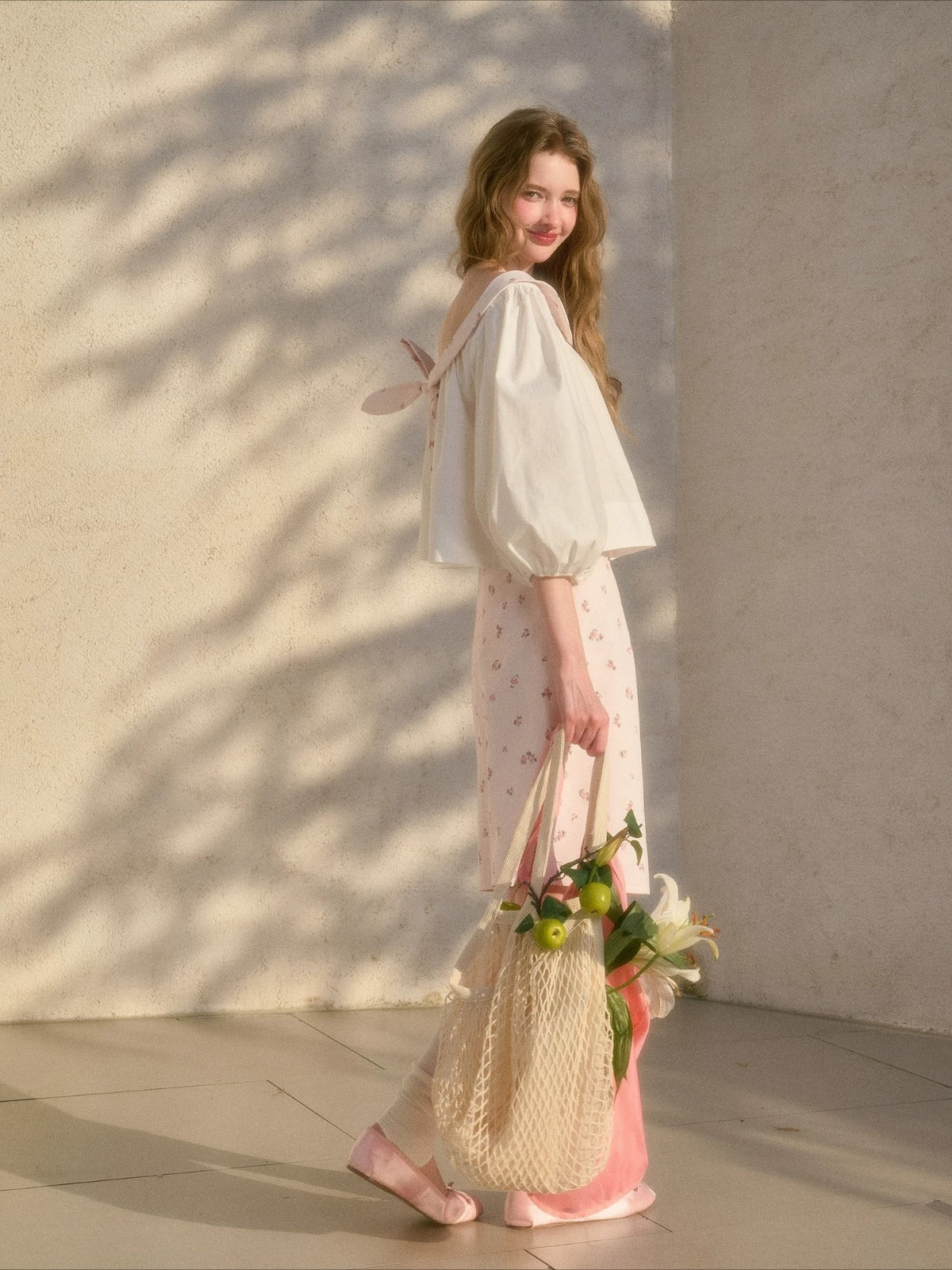 Floral Puff Sleeve Set