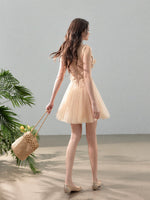 Floral Lace Tulle Slip Dress