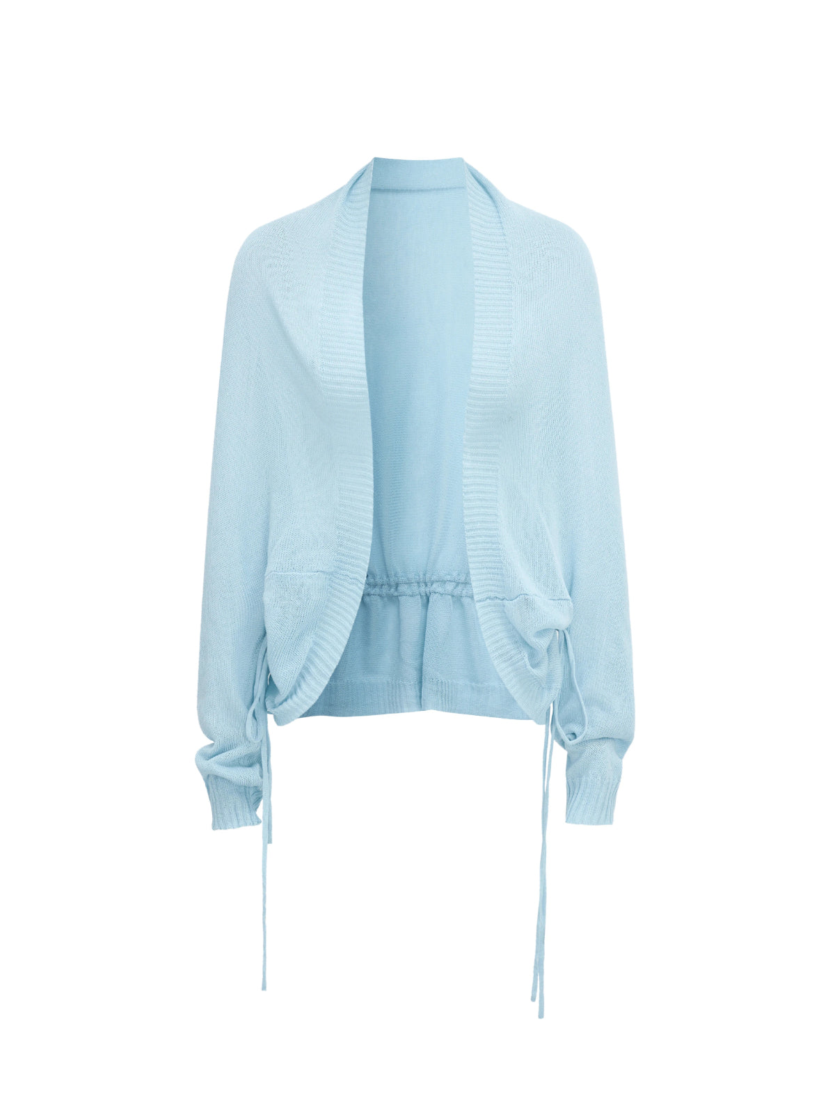 Korean Drawstring Knit Cardigan