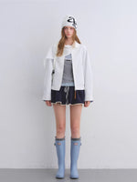 Detachable Cape Harrington Jacket