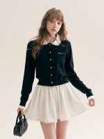 Beaded Collar Cardigan
