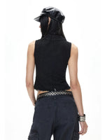 Punk Double-Breasted Collar Vest