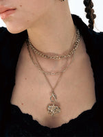 Punk Cross Angel Heart Multi-Layer Necklace