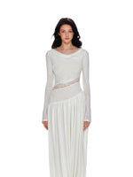 Tencel Wool Lace Waist Knit Dress