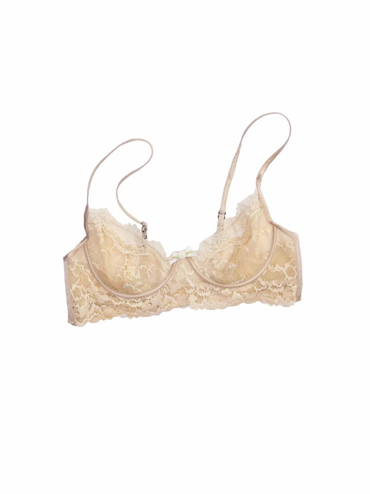 Lace Mesh Soft-Wire Bra