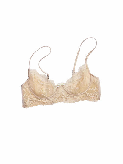 Lace Mesh Soft-Wire Bra