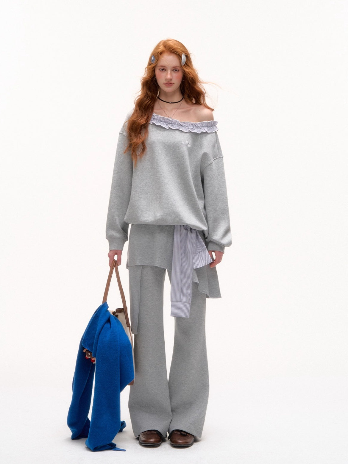 Striped Slouchy Hoodie Set