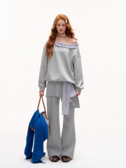 Striped Slouchy Hoodie Set