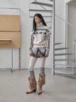 V-Cut Pointed Western Boots