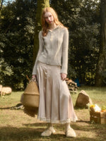 Cosagach Satin Glow Midi Skirt