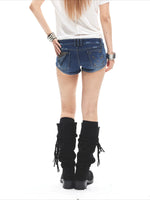 Studded Denim Hot Shorts