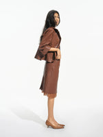 Waxed Leather Skirt Set