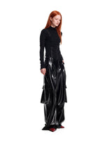 Asymmetric Hook Trim Knit Top