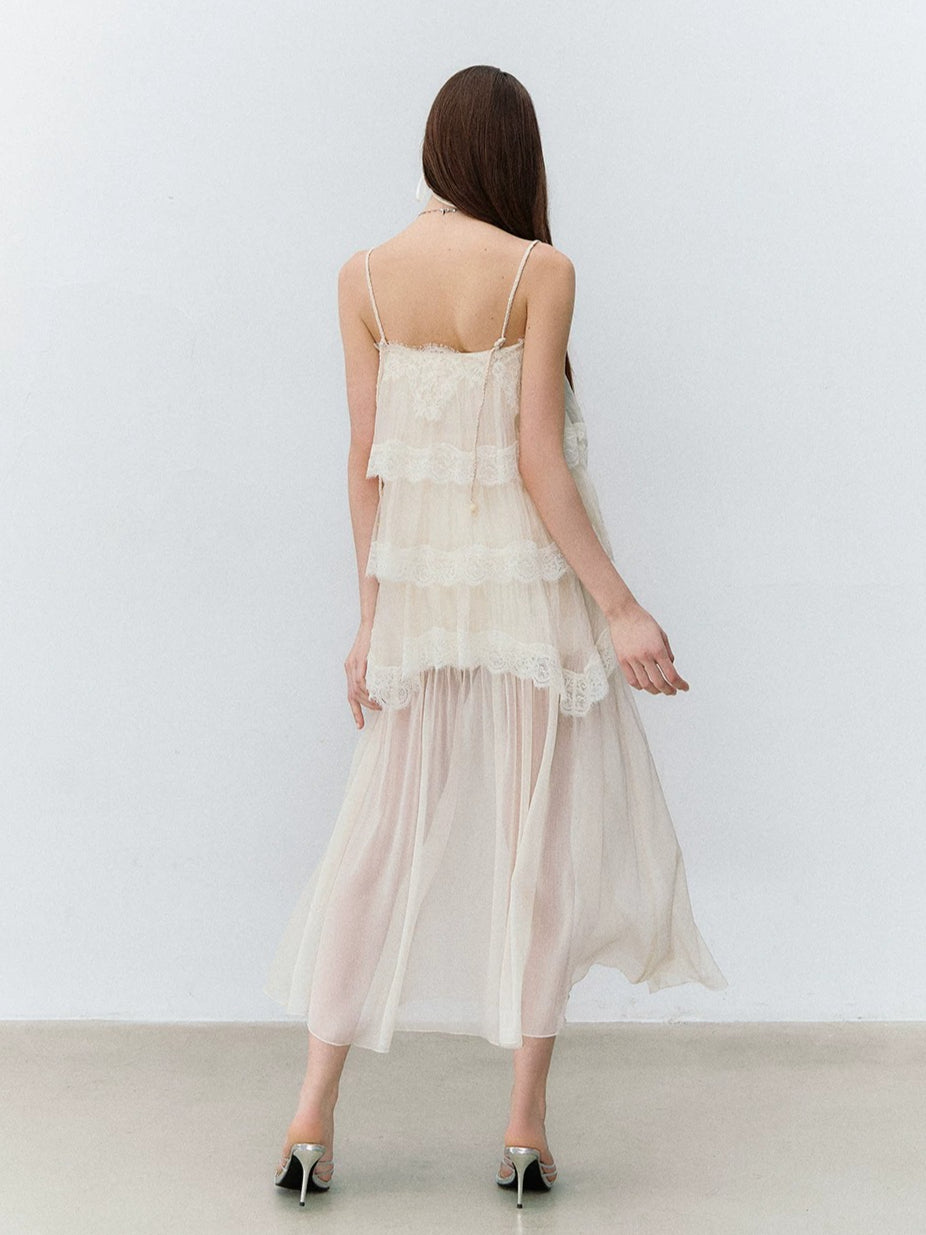 Tiered Lace Cami Set