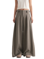 Pleated Wide-Leg Trousers