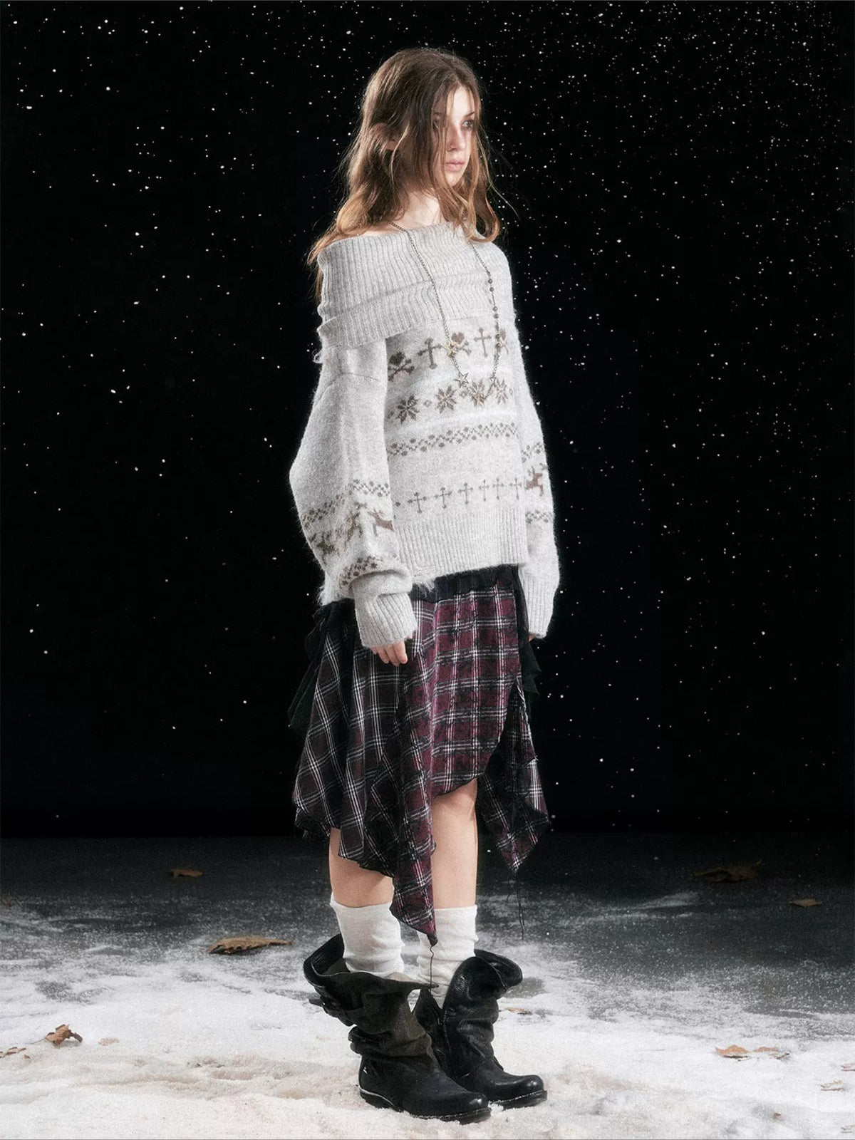 Fair Isle Knit Sweater