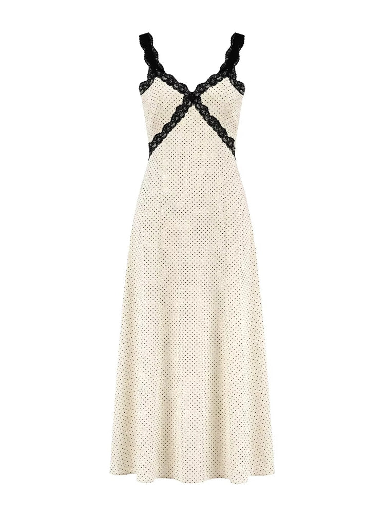Polka Dot Lace Dress Set