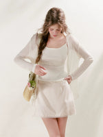 Lace Trim A-Line Skirt
