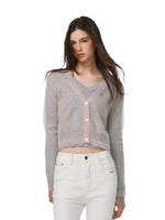 Layered Wool Blend Cardigan Set