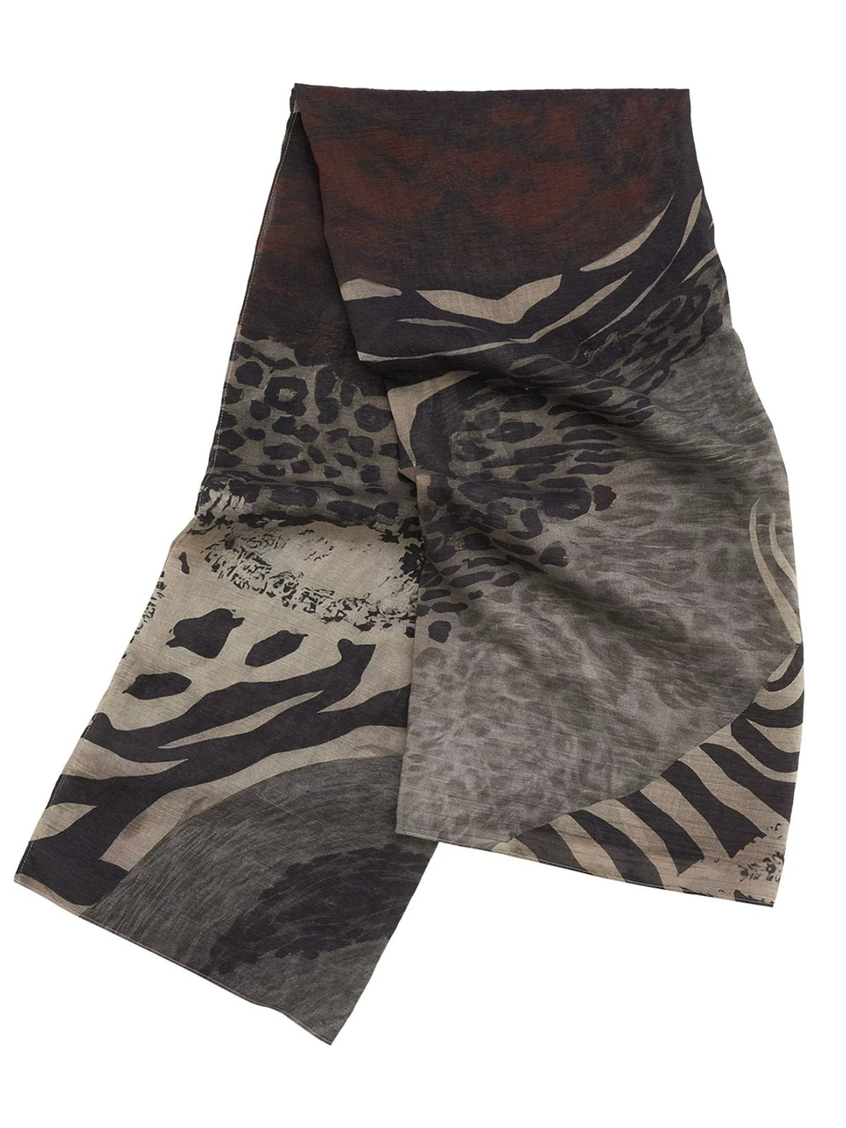 Leopard Print Tencel Scarf Wrap