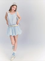 Sleeveless Lace Bubble Dress