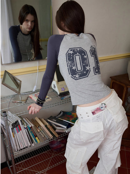 American Street Style Long Sleeve T-shirt