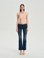Drawstring Ruched Slim Cami