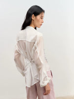 Lyocell Ribbon Blouse