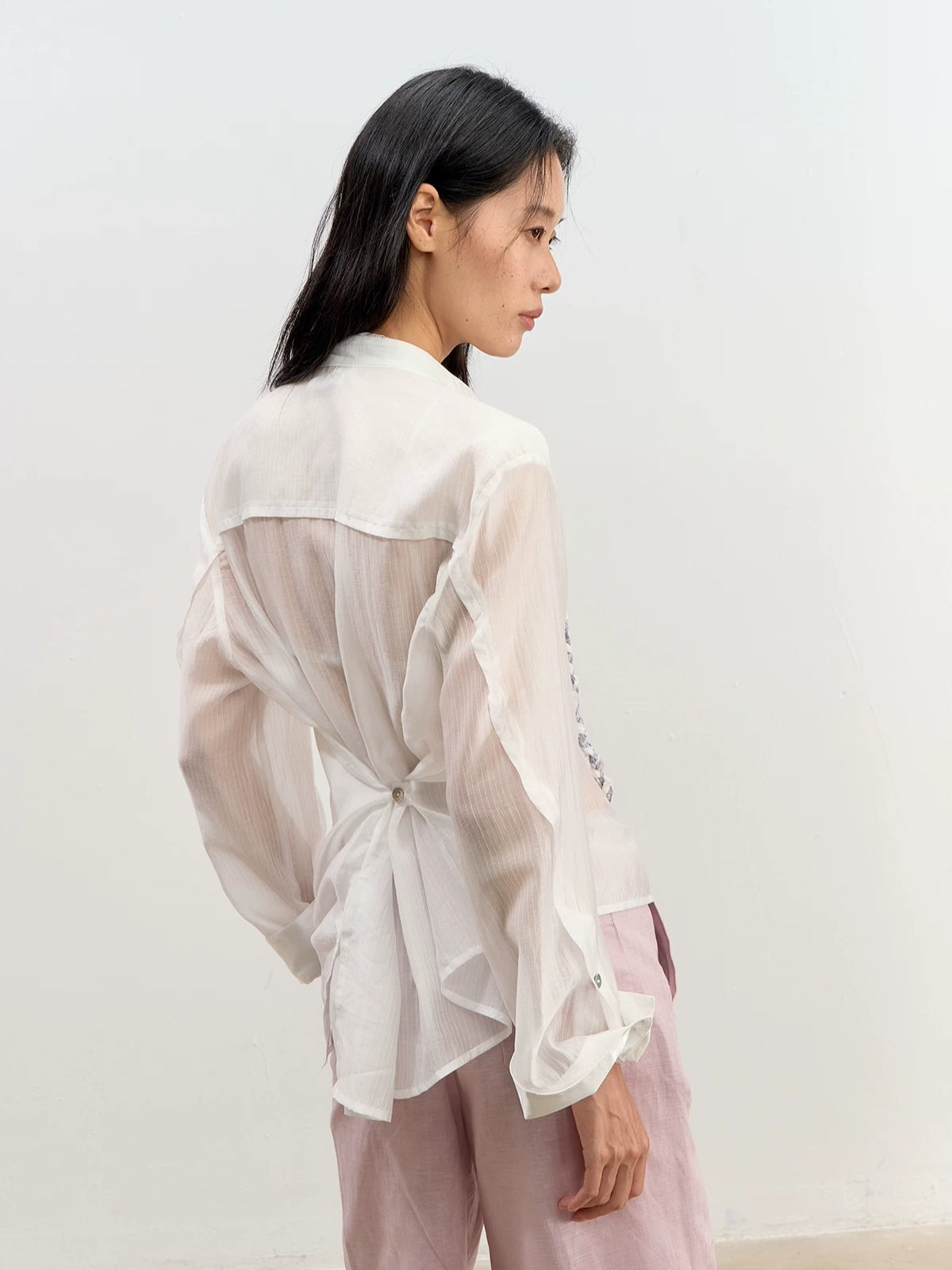 Lyocell Ribbon Blouse