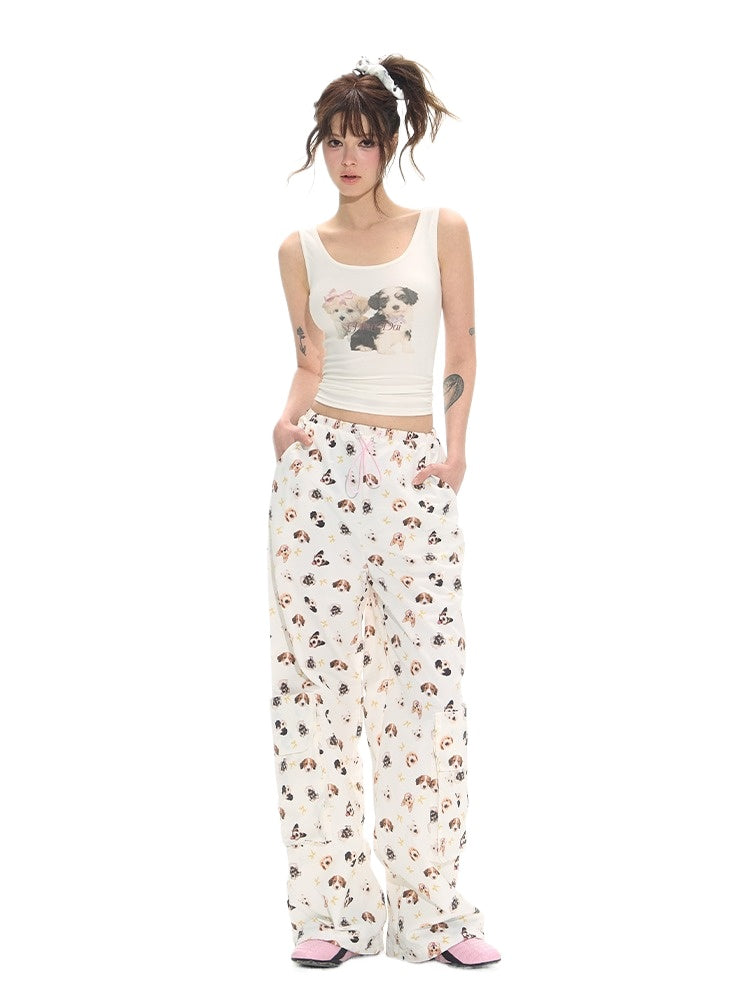 White Sweet-Spicy U-Neck Slim Tank